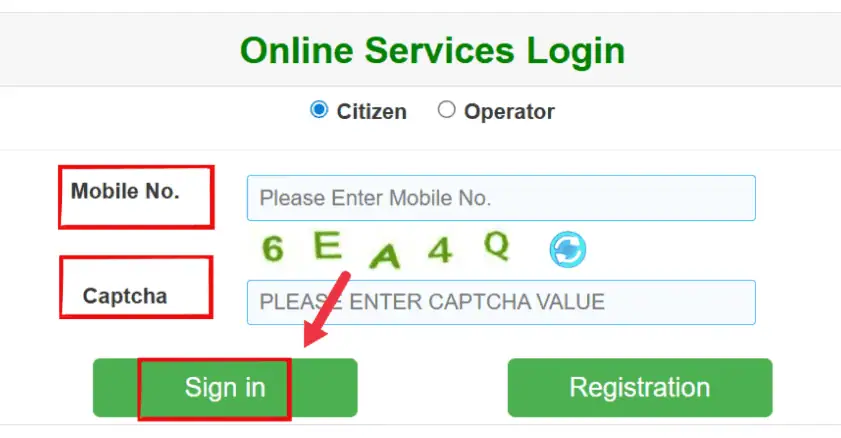 user login